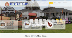 Desktop Screenshot of myersminibarns.com