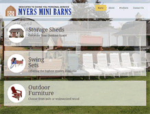 Tablet Screenshot of myersminibarns.com